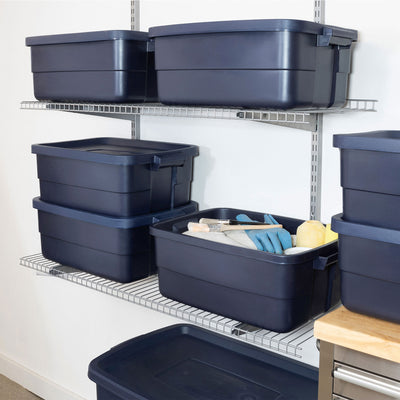 Rubbermaid Roughneck 10 Gallon Rugged Storage Tote Container (6 Pack) (Used) - VMInnovations