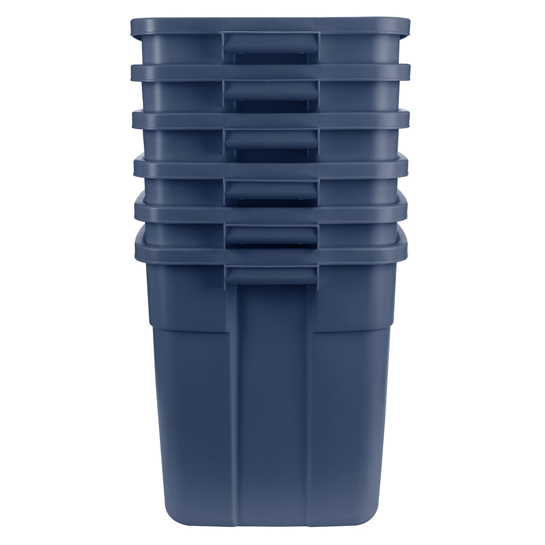 Roughneck 18 Gal Rugged Storage Tote Container (6 Pack) (Open Box) - VMInnovations