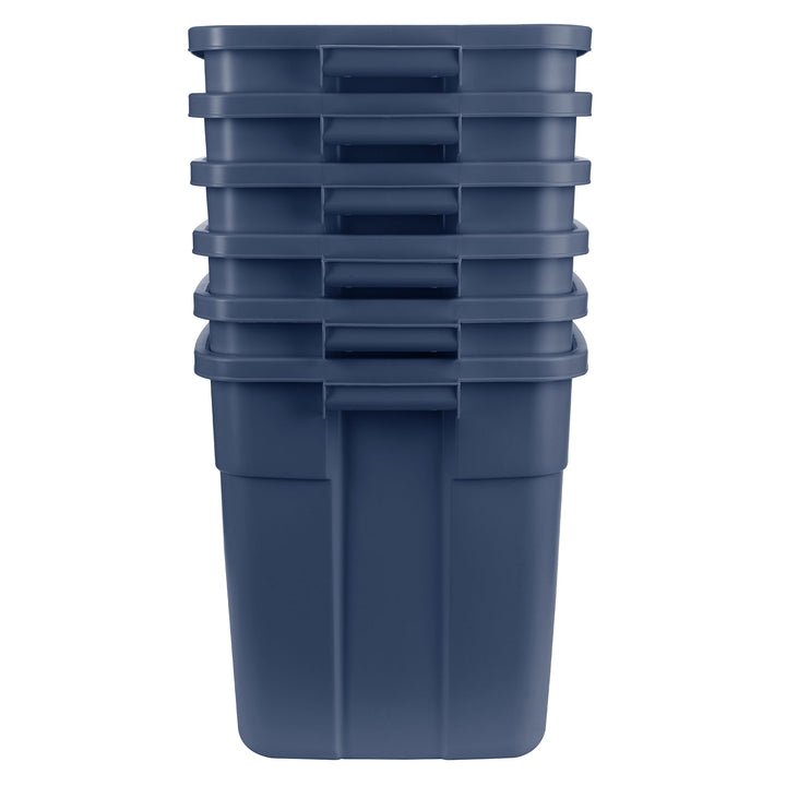 Roughneck 18 Gal Rugged Storage Tote Container (6 Pack) (Open Box) - VMInnovations