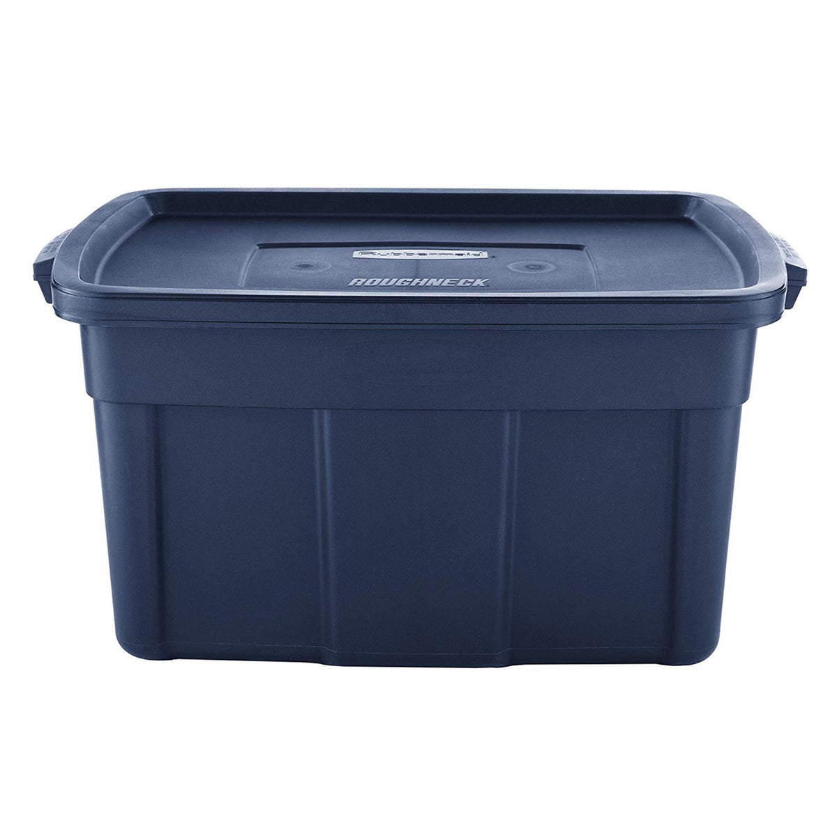 Rubbermaid 31 Gallon Stackable Storage Container, Dark Indigo Metallic (6 Pack)