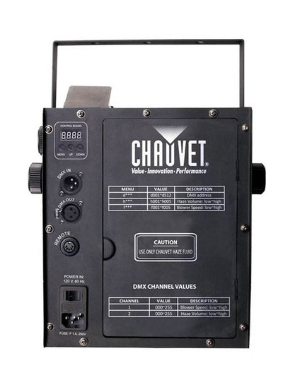 Chauvet Hurricane Haze 2D Water-Based DJ Haze/Smoke/Fog Machine with Remote - VMInnovations