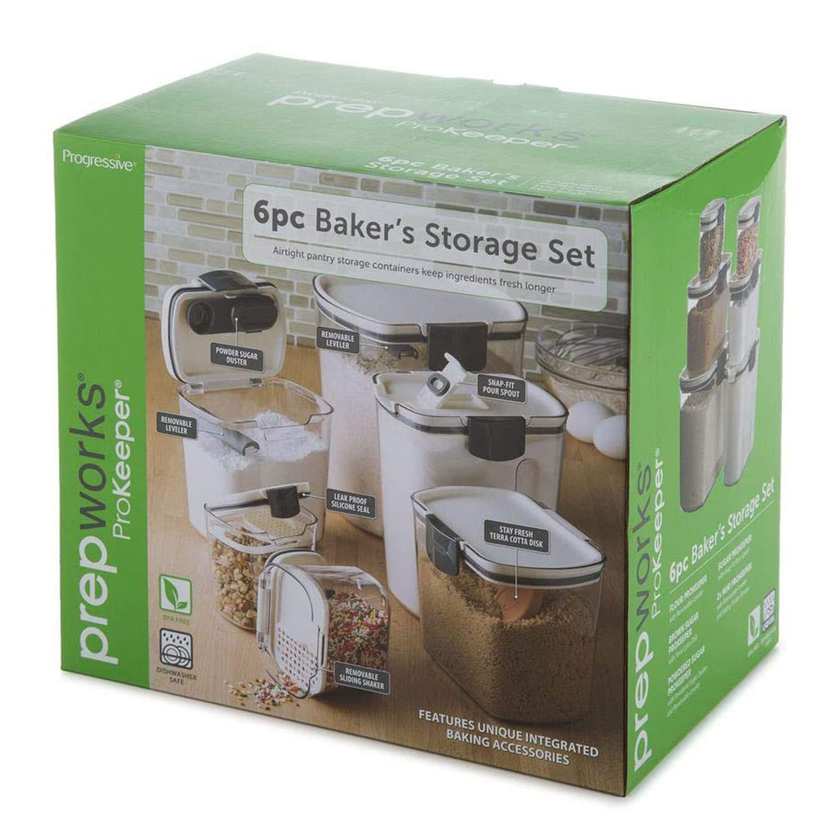 Progressive International ProKeeper 6 Piece Clear Storage Container (Open Box)