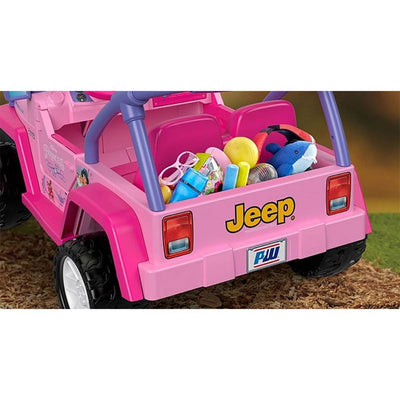 Power Wheels 12 Volt Disney Princess Jeep Wrangler Ride-On + Replacement Battery - VMInnovations