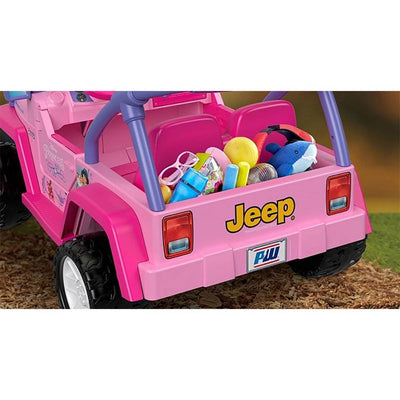 Power Wheels 12 Volt Disney Princess Jeep Ride-On + Replacement Battery (2 Pack) - VMInnovations