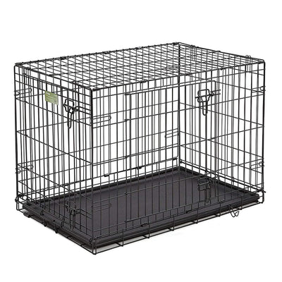 MidWest Homes For Pets iCrate Medium Large Dog Bed Kennel Kit with Cover, Black