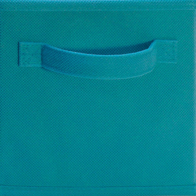 ClosetMaid Mini Collapsible Fabric Storage Cube w/ Handles, Ocean Blue (6 Pack)