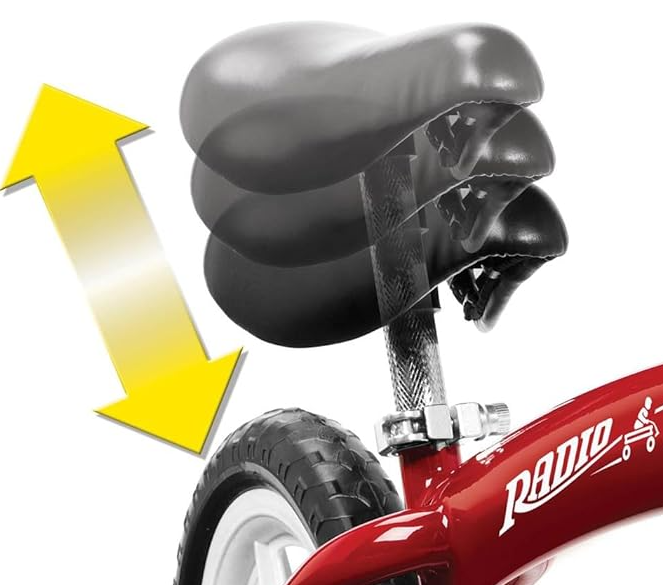 Radio Flyer Glide and Go Age 2.5 to 5 Year Old Kids Balance Bike, Red (Open Box) - VMInnovations
