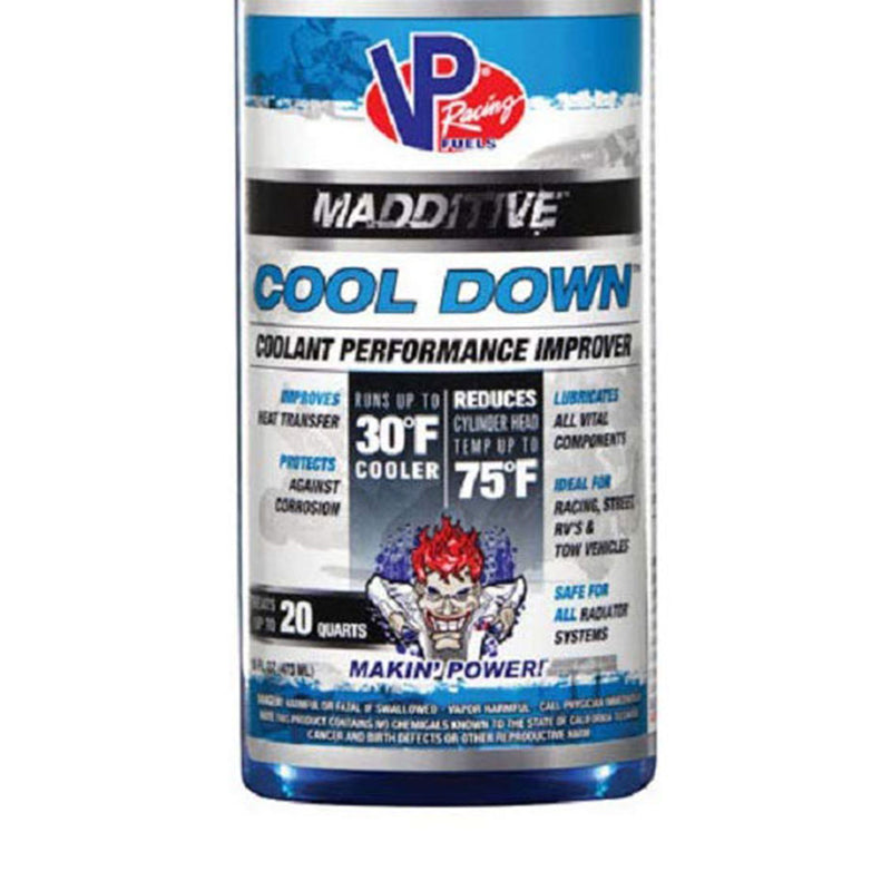 VP Racing Fuels Madditive Cool Down Radiator Systems Temperature Decrease 16 oz