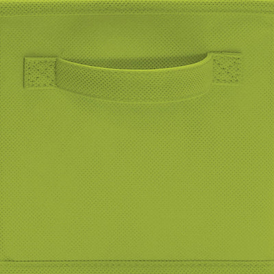 ClosetMaid Mini Collapsible Fabric Storage Cube w/ Handle, Spring Green (6 Pack)
