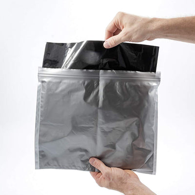 Camco 10 Pack Leak Proof Double Lined Camping Toilet Bucket Waste Bags, Black