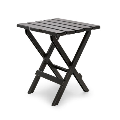 Camco 51886 Large Adirondack Portable Outdoor Furniture Folding Table, Mocha