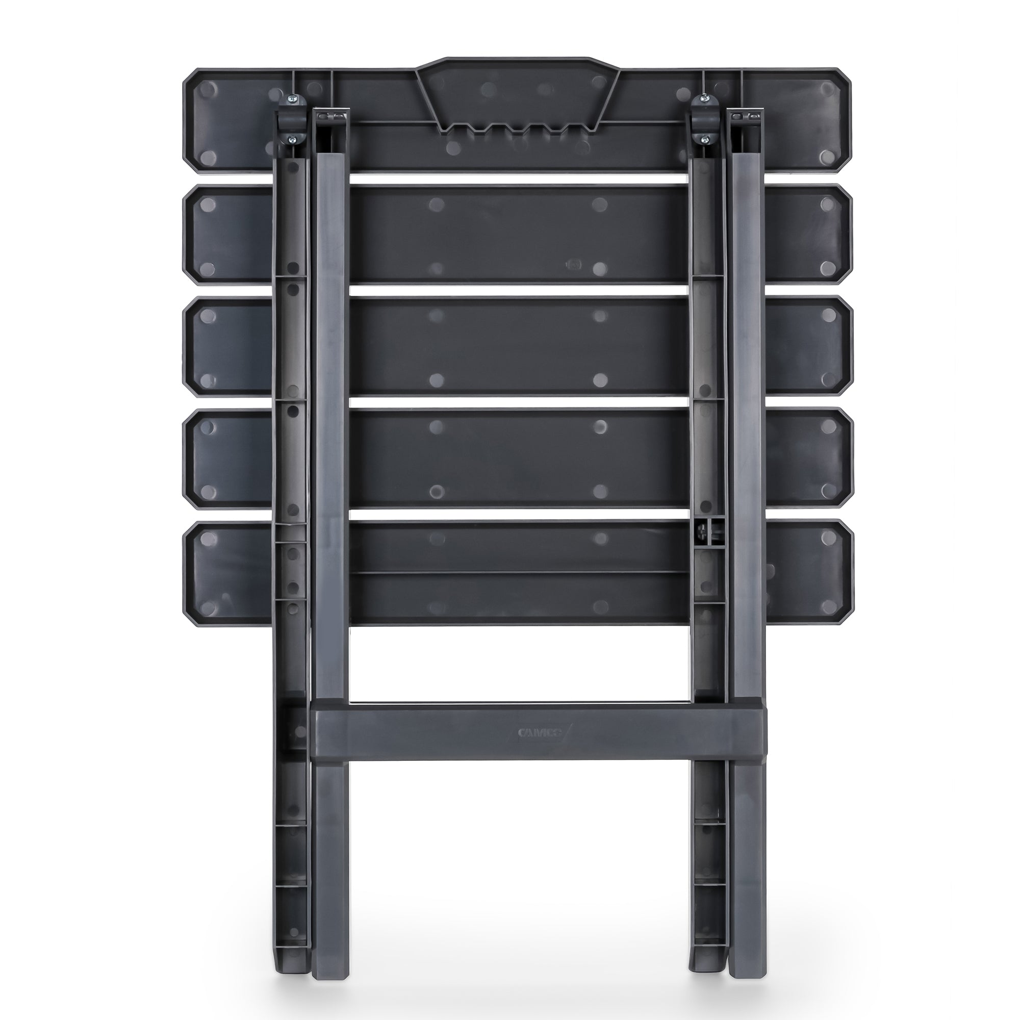 Camco 51885 Large Adirondack Portable Outdoor Furniture Folding Table, Charcoal