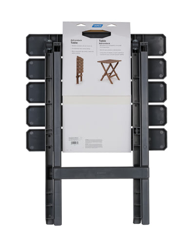 Camco Large Adirondack Outdoor Furniture Folding Table, Charcoal (Open Box) - VMInnovations