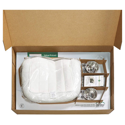 MidWest Homes For Pets iCrate Medium Large Dog Bed Kennel Kit with Cover, Black