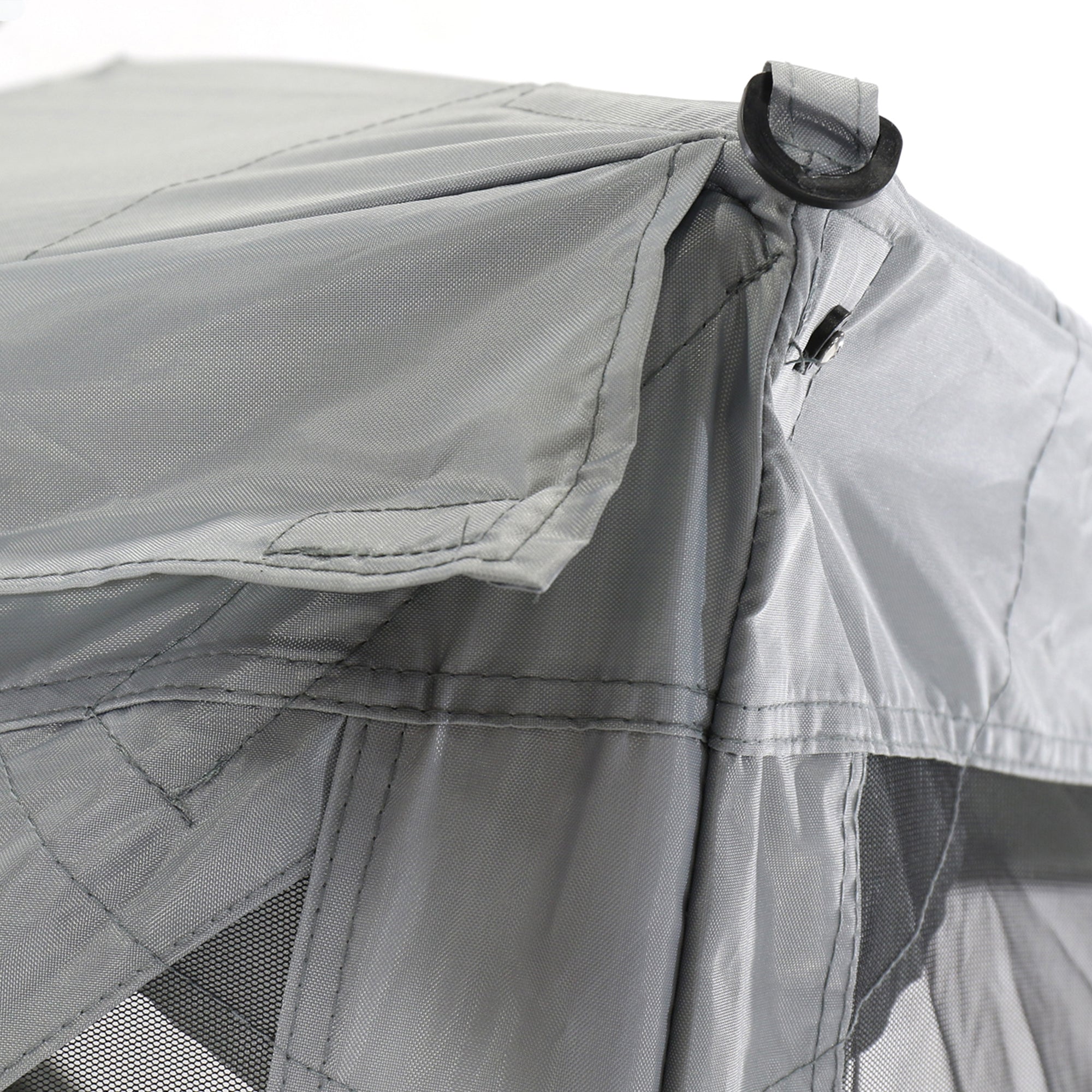 Quick-Set Venture Outdoor Gazebo Canopy Shelter & Screen Tent, Gray (Open Box) - VMInnovations