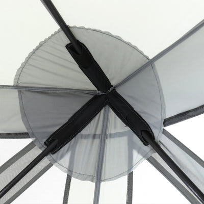 Quick-Set Venture Outdoor Gazebo Canopy Shelter & Screen Tent, Gray (Open Box) - VMInnovations