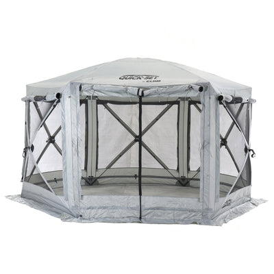 CLAM Quick-Set Pavilion 12.5 x 12.5 Foot Portable Outdoor Canopy Shelter, Gray