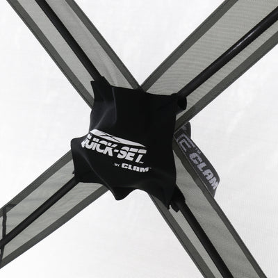 Quick-Set Traveler Portable Gazebo Canopy Shelter Screen Tent, Gray (Used) - VMInnovations