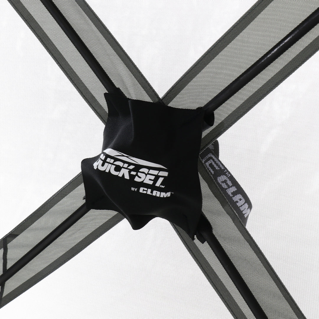 Quick-Set Traveler Portable Gazebo Canopy Shelter Screen Tent, Gray (Used) - VMInnovations