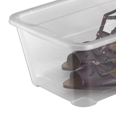Life Story Durable 5.7-Liter Clear Shoe & Closet Storage Box Container (12 Pack) - VMInnovations