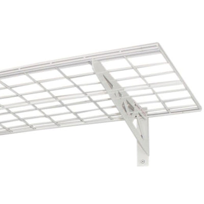 SafeRacks 18 x 36 Inch Garage Wall Shelf Two-Pack with Bike Tire Hooks (Used) - VMInnovations