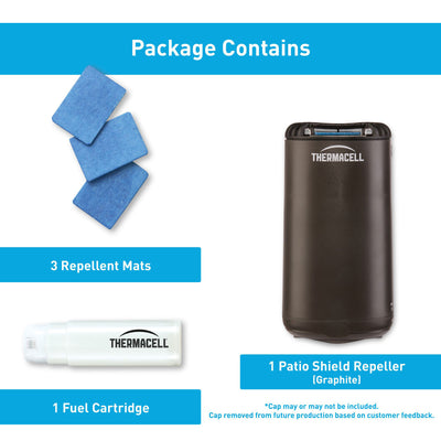 Thermacell Outdoor Patio & Camping Mosquito Bug Repeller, Graphite (2 Pack)