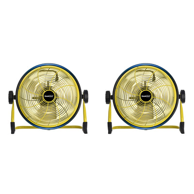 Geek Aire CF3 Outdoor Floor Fan 10 Inch Variable Speed Rechargeable (2 Pack)
