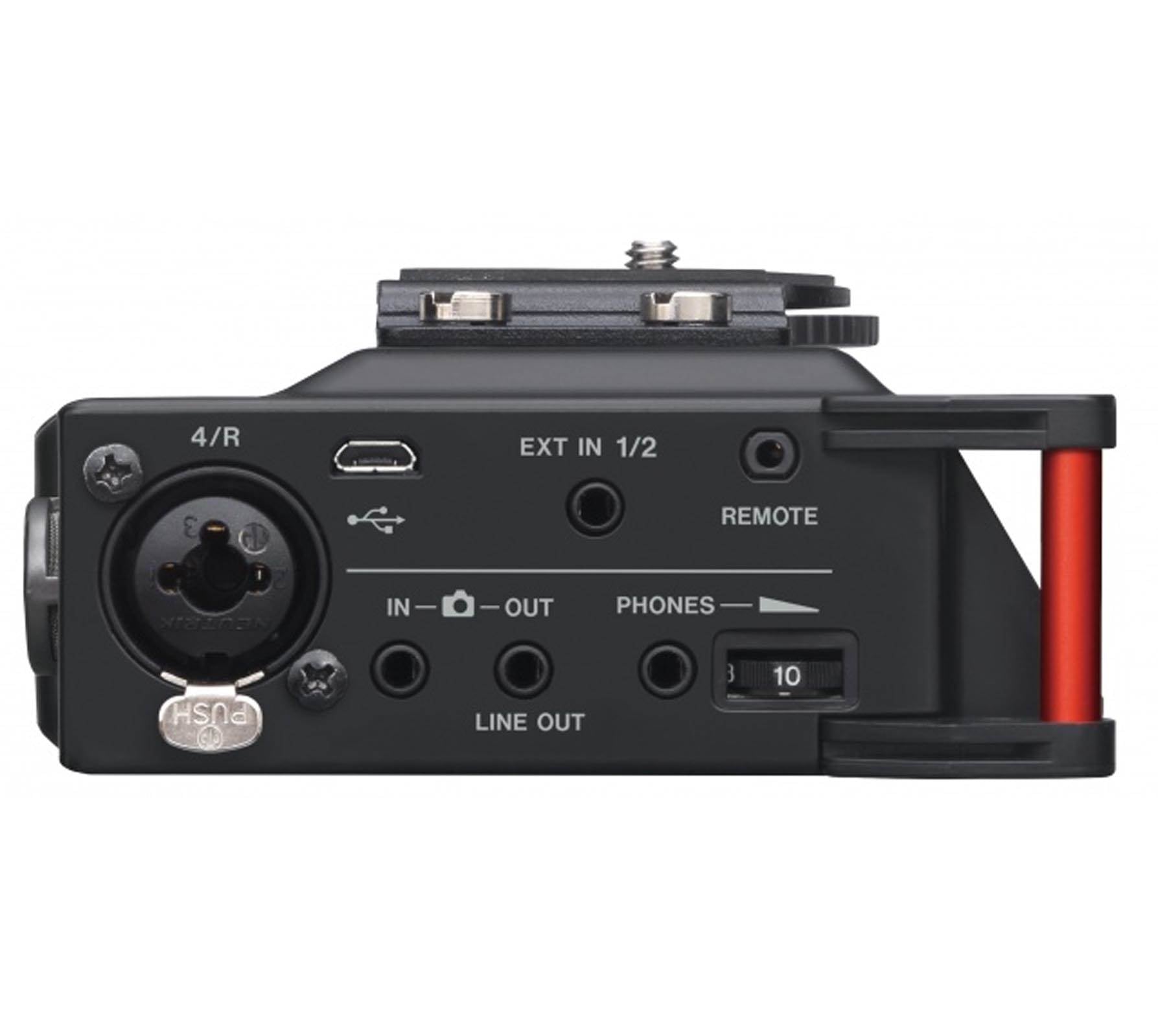 Tascam 4-track PCM Audio Recorder + DSLR Accessory Kit + Studio Headphones