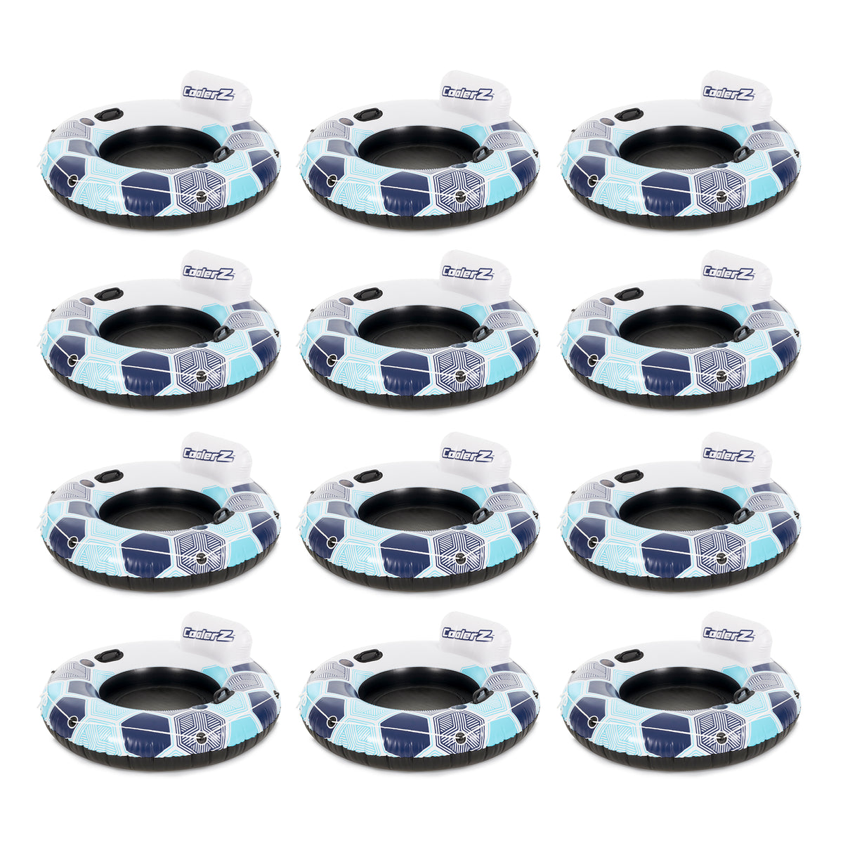 Bestway CoolerZ Rapid Rider Inflatable Blow Up Pool Chair Tube (12 Pack) - VMInnovations