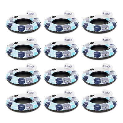 Bestway CoolerZ Rapid Rider Inflatable Blow Up Pool Chair Tube (12 Pack) - VMInnovations