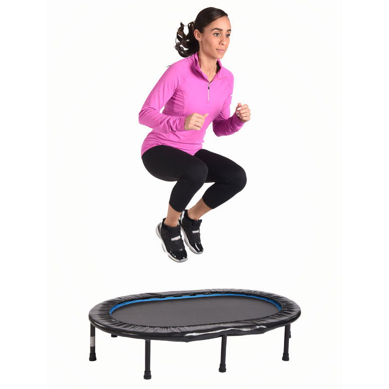 Stamina Oval Fitness Rebounder Trampoline for Home Gym Cardio Exercise Workouts