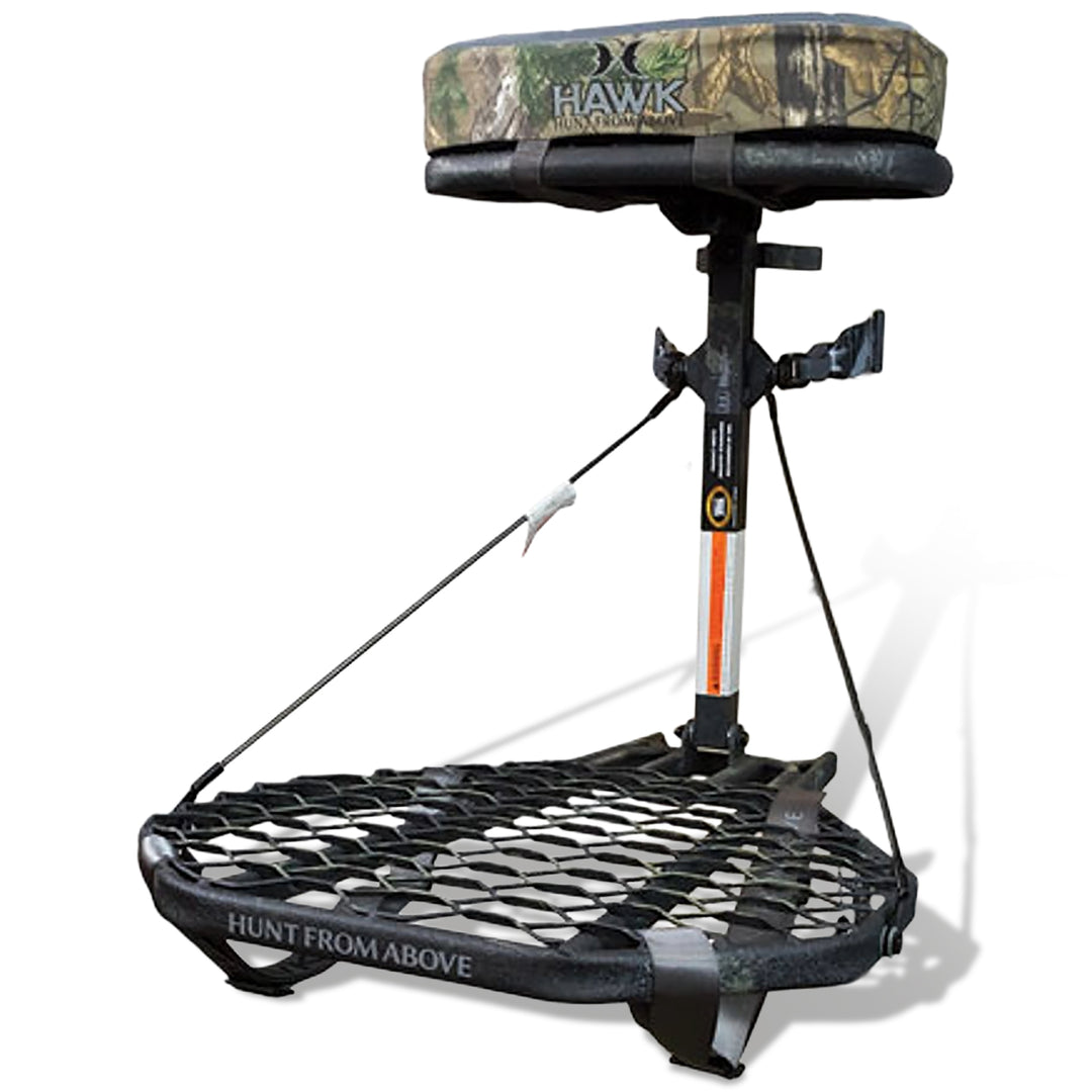 Hawk COMBAT Hang-On Hunting Treestand & Full-Body Safety Harness (Open Box)