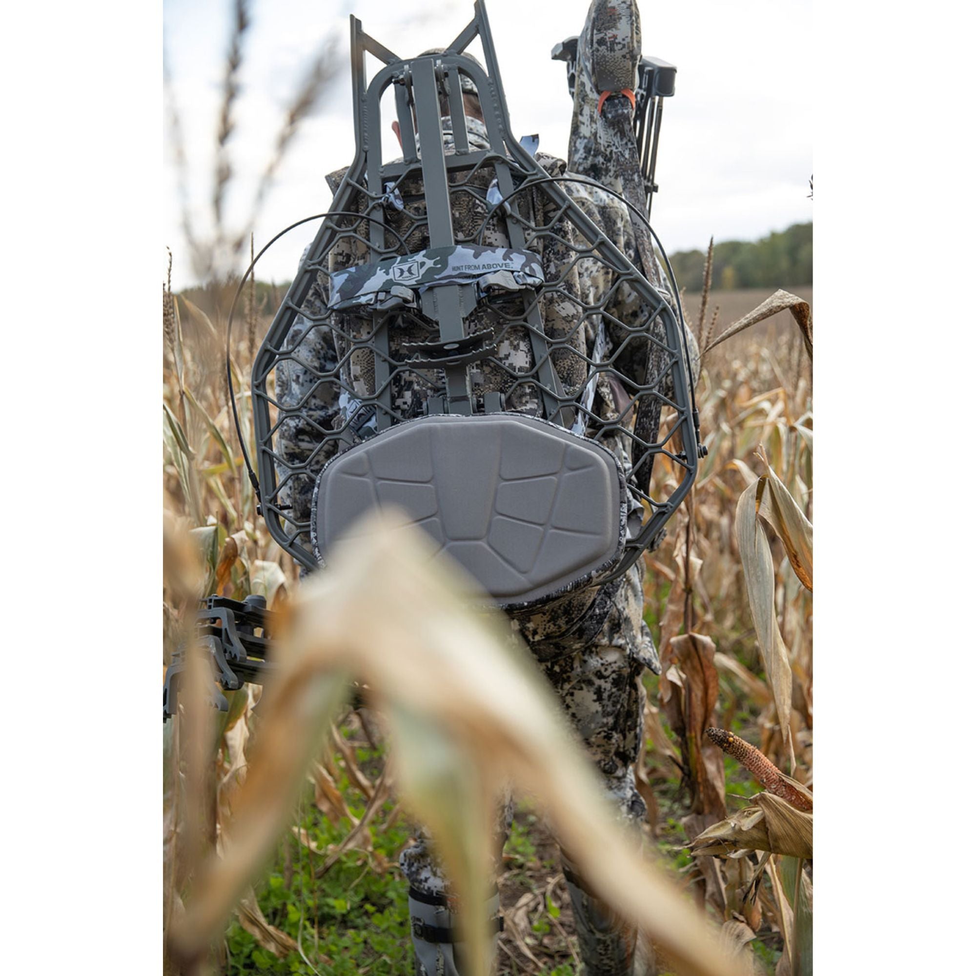 Hawk Helium XL Hang-On Treestand, Ultimate Large Stand, Grey (Open Box) - VMInnovations