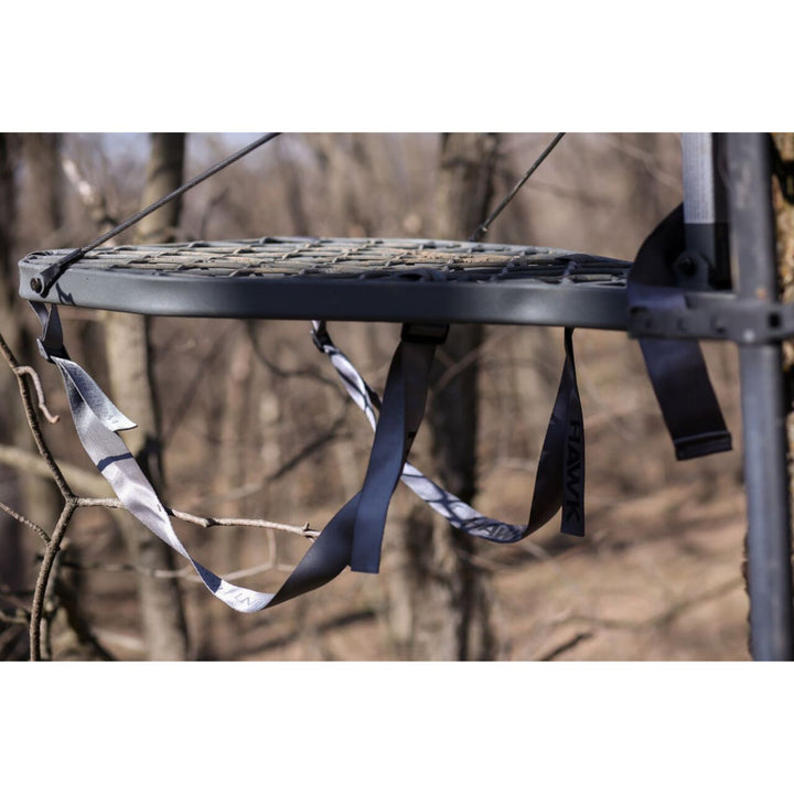 Hawk Helium XL Hang-On Treestand, Ultimate Large and Lightweight Stand, Grey