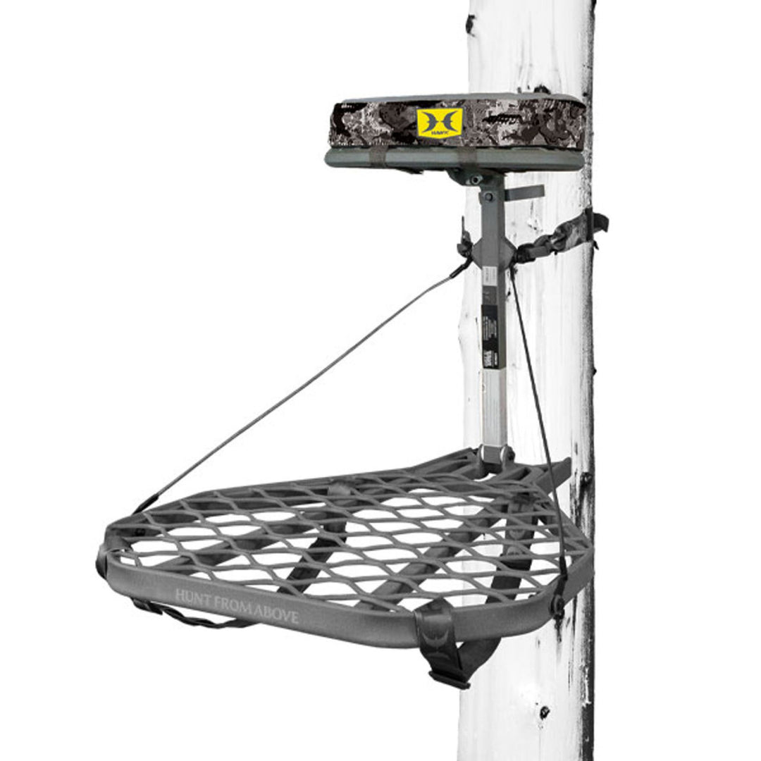 Hawk Helium XL Hang-On Treestand, Ultimate Large Stand, Grey (Open Box)