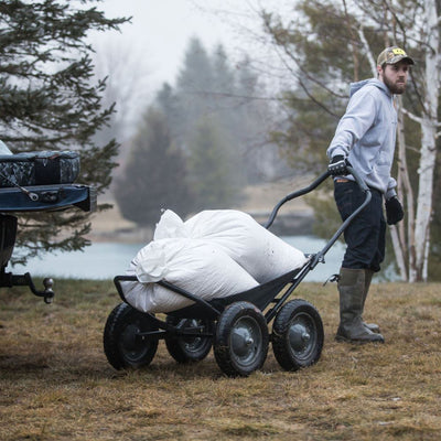 Hawk Crawler Multi-Use Folding Cart, Hunting Fishing Cart, 500lb Capacity, Black