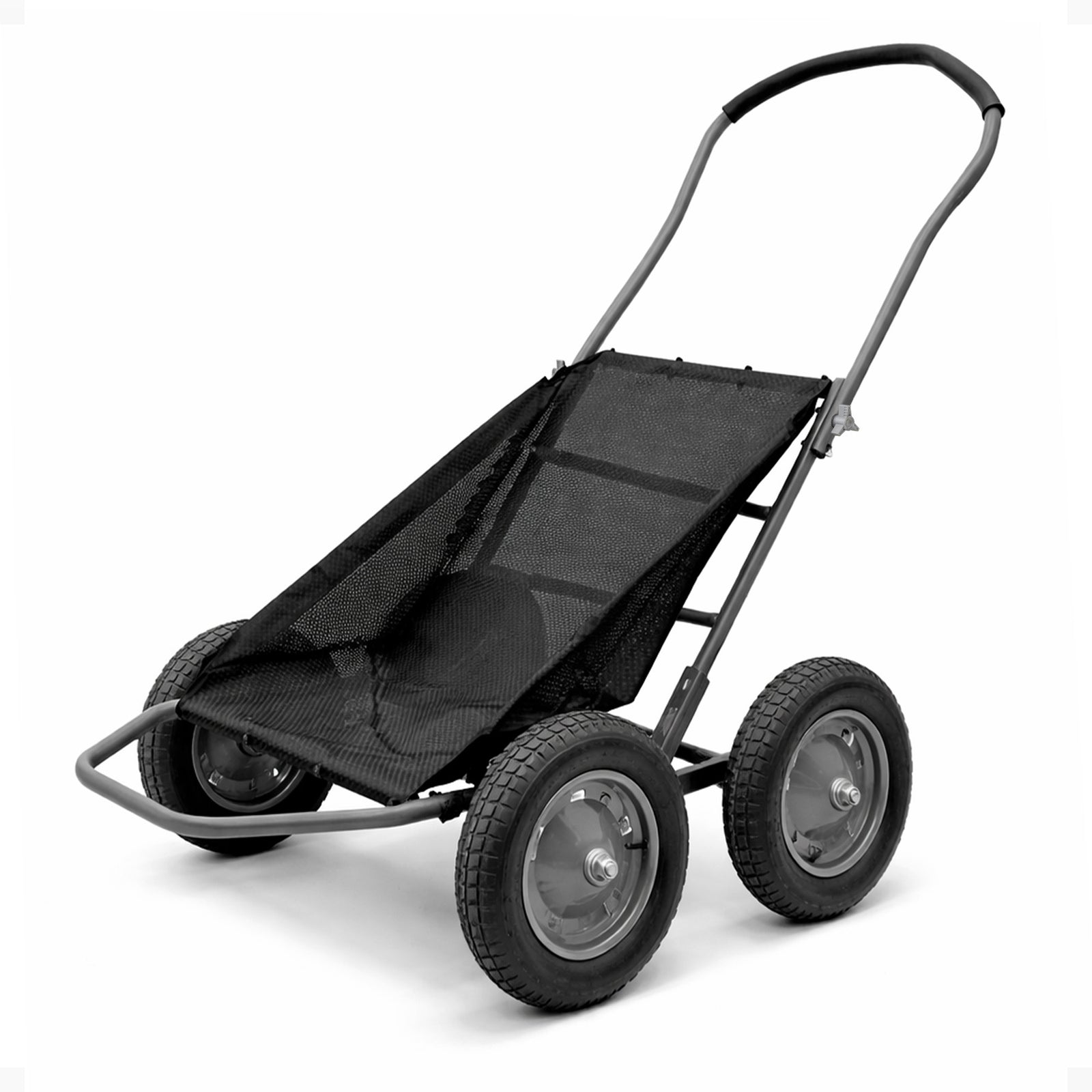 Hawk Crawler Multi-Use Folding Cart, Hunting Fishing Cart, 500lb Capacity, Black - VMInnovations