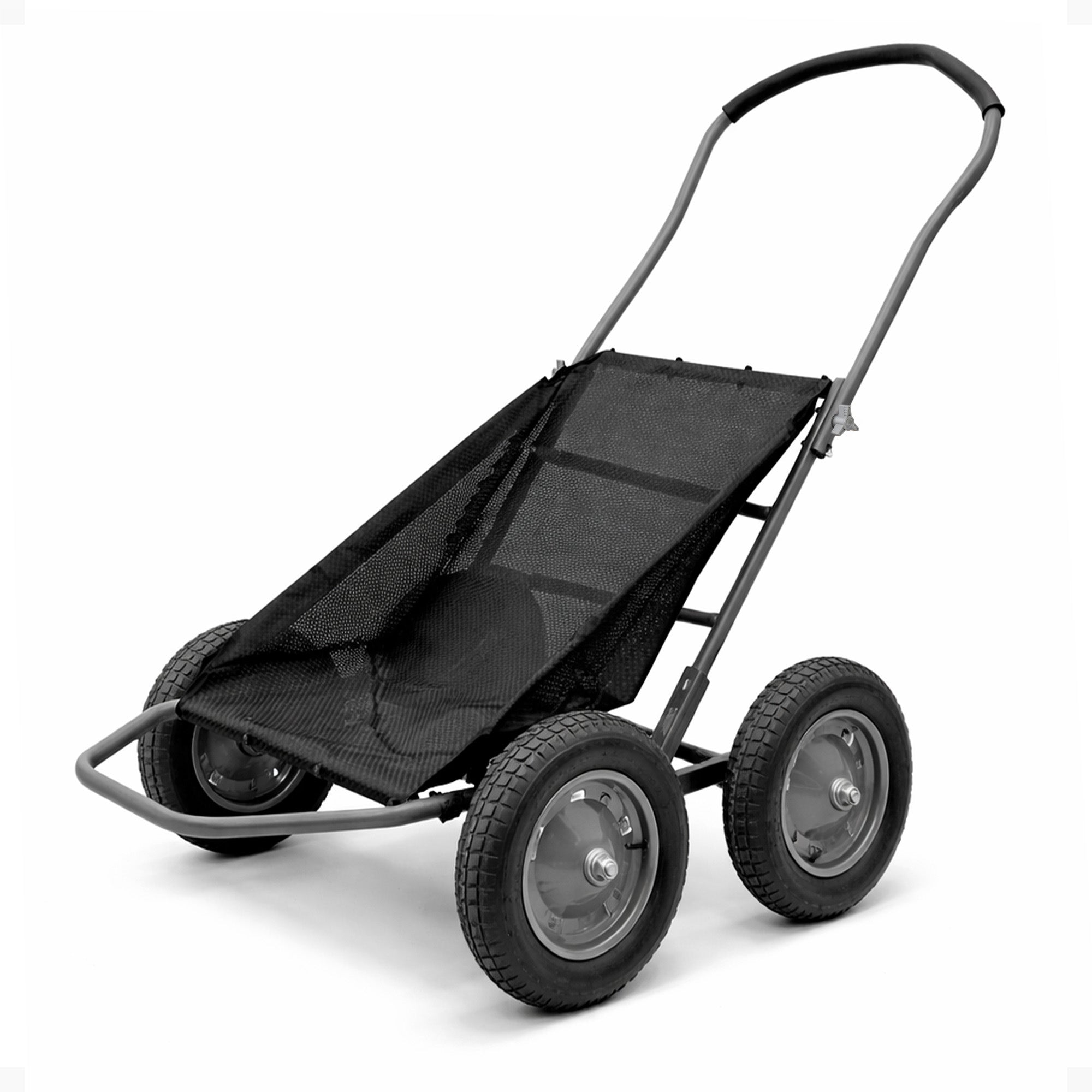 Hawk Crawler Multi-Use Folding Cart, Hunting Fishing Cart, 500lb Capacity, Black - VMInnovations
