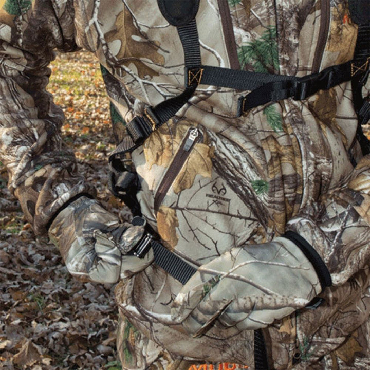 Muddy Outdoors Magnum Pro Padded Adjustable Treestand Harness System, Black