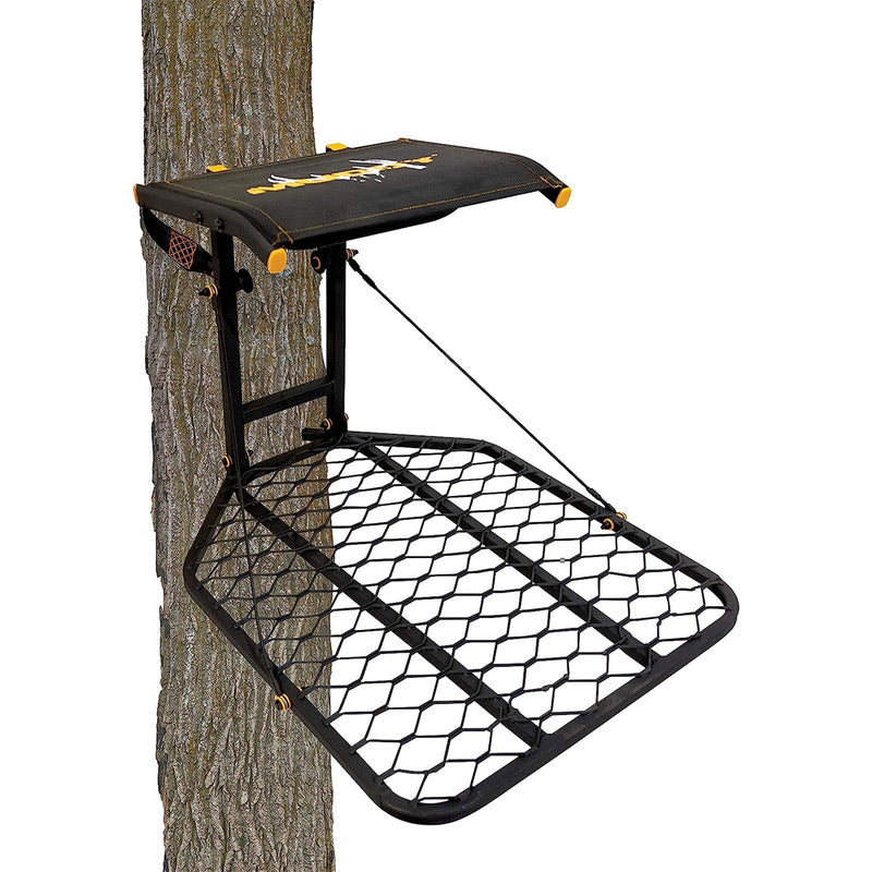 Muddy The Boss Wide Stance Hang On 1 Person Deer Hunting Tree Stand Platform