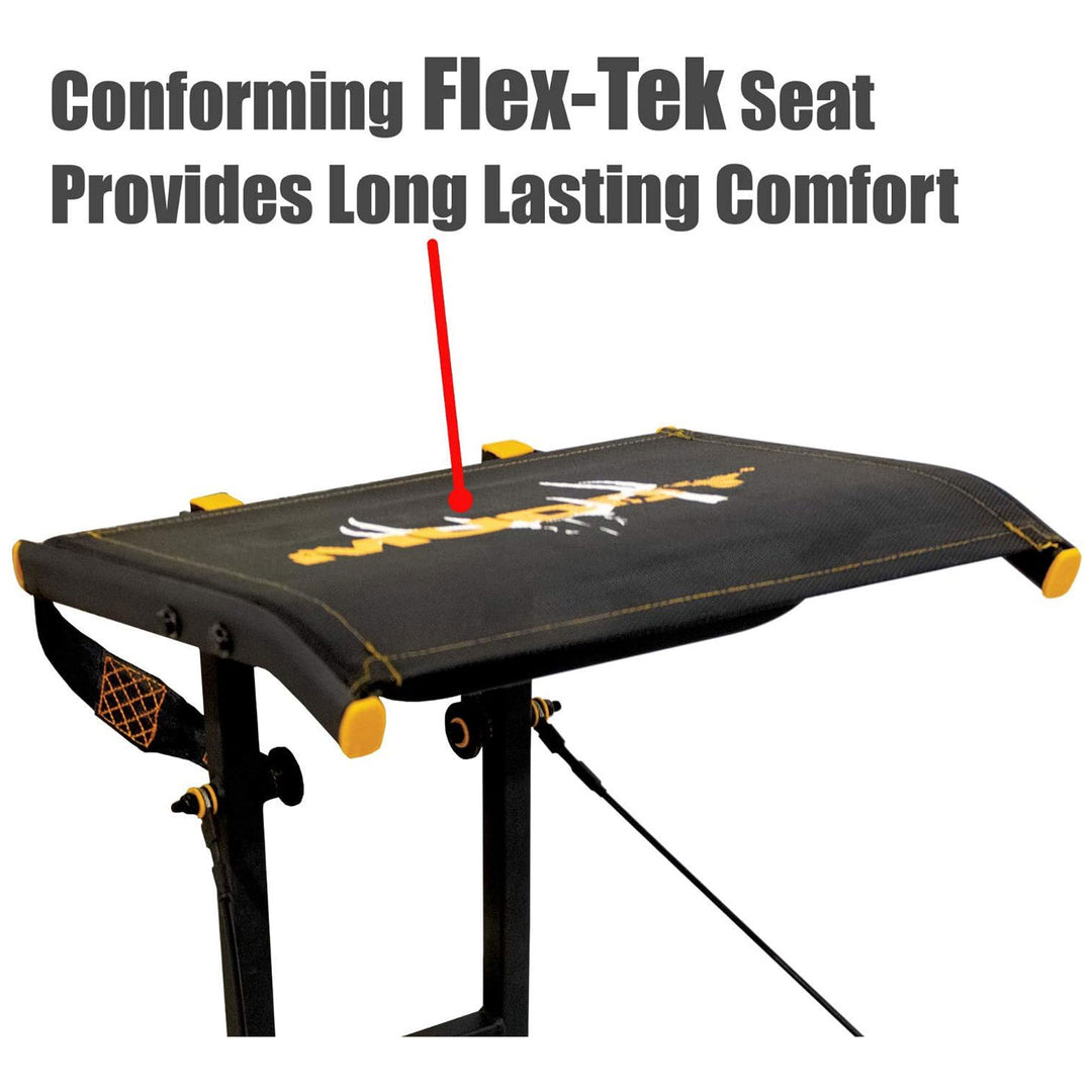 The Boss Wide Stance Hang On 1 Person Deer Hunting Tree Stand Platform (Used) - VMInnovations