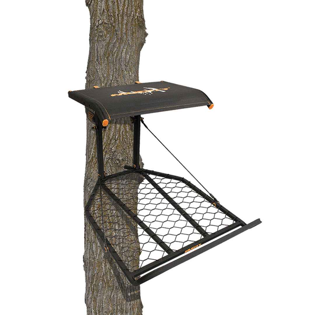 Muddy The Boss XL Hang On 1 Person Deer Hunting Tree Stand, Extra Wide Platform