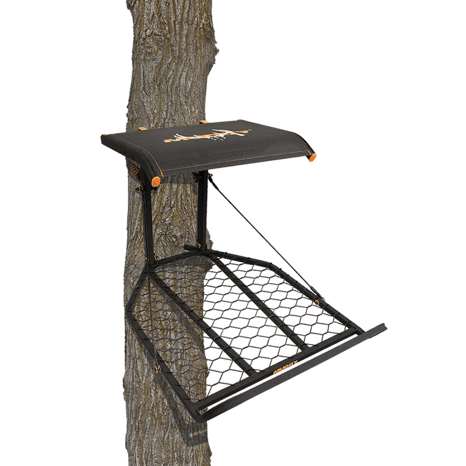 Muddy The Boss XL Wide Stance HangOn 1 Person Hunting Tree Platform (Open Box) - VMInnovations