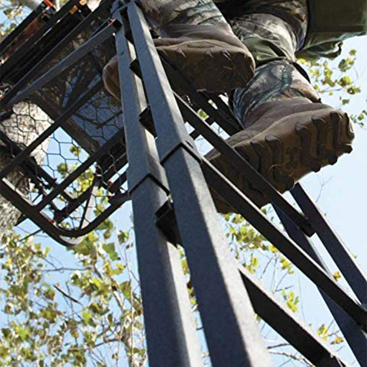 Muddy The Skybox Deluxe 20' 1 Person Hunting Ladder Tree Stand, Black(For Parts)