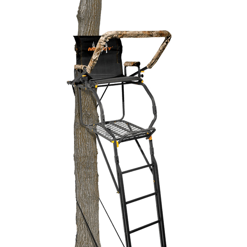 The Skybox Deluxe 20 Foot 1 Person Hunting Deer Ladder Tree Stand, Black (Used)