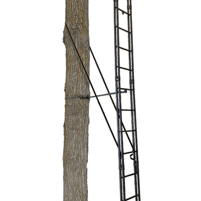 The Skybox Deluxe 20 Foot 1 Person Hunting Deer Ladder Tree Stand, Black (Used) - VMInnovations