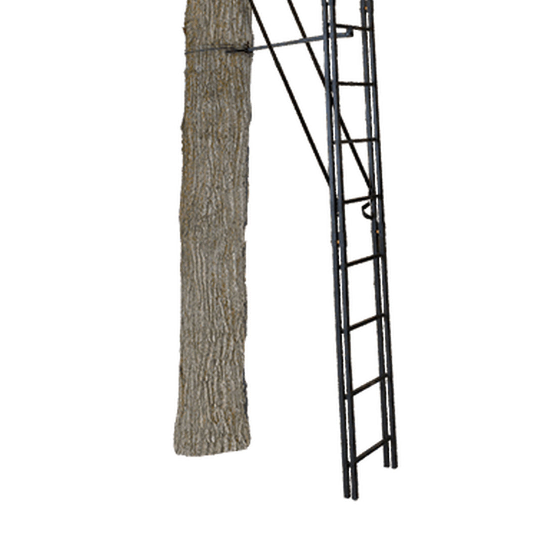 The Skybox Deluxe 20 Foot 1 Person Hunting Deer Ladder Tree Stand, Black (Used) - VMInnovations