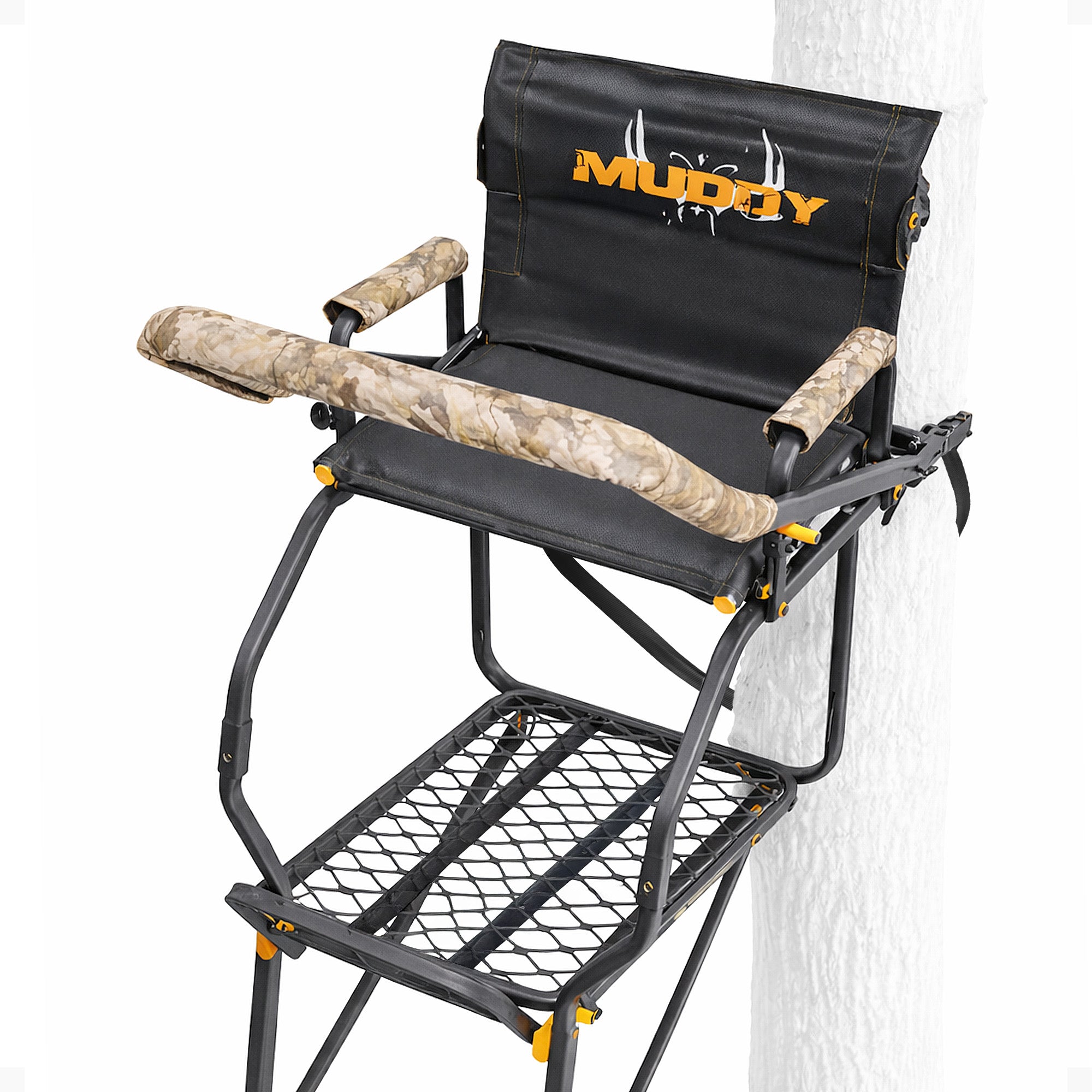Muddy The Skybox Deluxe 20 Ft Hunting Ladderstand, 1 Person Climbing Tree Stand