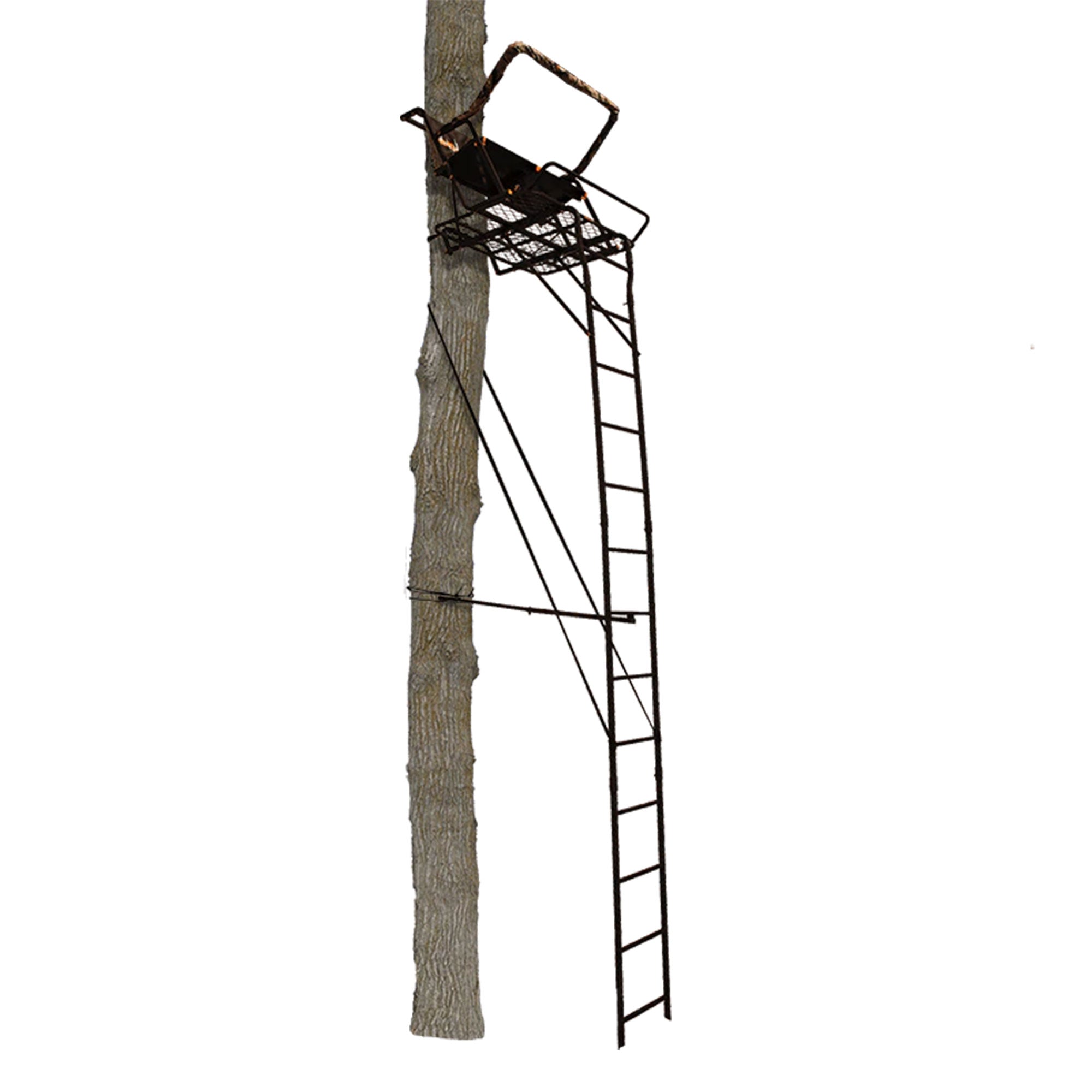 Muddy The Partner 17 Foot Hunting Ladderstand, 2 Person Climbing Tree Stand - VMInnovations