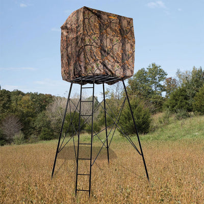 Muddy Steel 7' Tall Quad Pod Hunting Blind Cover, Camouflage, Stand Not Included